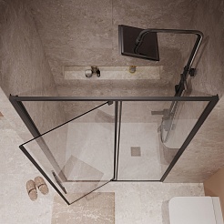 Niagara Душевая дверь в нишу Nova 110x195 NG-85-11AB – фотография-6